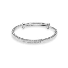 StarGems  Adjustable Carved Rose Handmade 999 Sterling Silver Bangle Bracelet For Women Cb0183