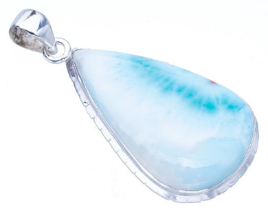 StarGems  Natural Larimar Handmade 925 Sterling Silver Pendant 2