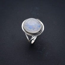 StarGems  Natural Moonstone Handmade 925 Sterling Silver Ring 5.75 F0659