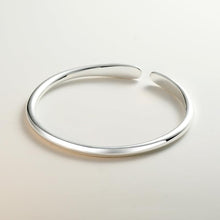 StarGems  Opening Bamboo-shaped Handmade 999 Sterling Silver Bangle Cuff Bracelet For Women Cb0017