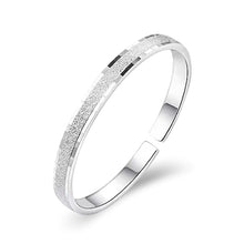 StarGems  Opening Dull Polished Wide Band Handmade 999 Sterling Silver Bangle Cuff Bracelet For Women Cb0084
