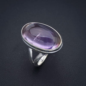 StarGems  Natural Quartz Handmade 925 Sterling Silver Ring 7.5 F2932