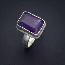 StarGems  Natural Amethyst Handmade 925 Sterling Silver Ring 8.25 F2869