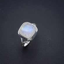 StarGems® Natural Moonstone Handmade 925 Sterling Silver Ring 6 F0786