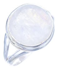 StarGems  Natural Moonstone Handmade 925 Sterling Silver Ring 8.25 F2716