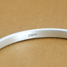 StarGems  Opening Dull Polished Carved Ear of Wheat Handmade 925 Sterling Silver Bangle Bracelet For Women Cb0285