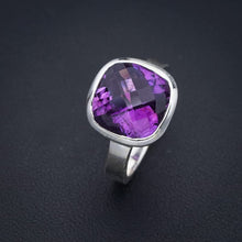 StarGems  Natural Amethyst Handmade 925 Sterling Silver Ring 7.25 F2883