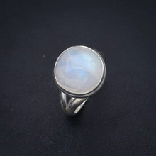 StarGems  Natural Moonstone Handmade 925 Sterling Silver Ring 7 F2556