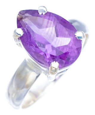 StarGems  Natural Amethyst Handmade 925 Sterling Silver Ring 6.75 F2900