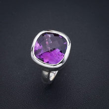 StarGems® Natural Amethyst Handmade 925 Sterling Silver Ring 5.25 F2896