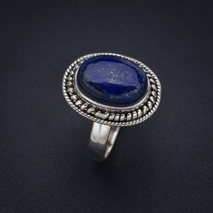 StarGems  Natural Lapis Lazuli Handmade 925 Sterling Silver Ring 7.25 F2025