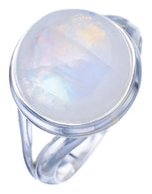 StarGems  Natural Moonstone Handmade 925 Sterling Silver Ring 8 F2505