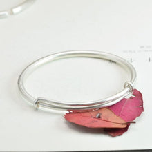 StarGems® Adjustable Daisy Dull Polished Handmade 999 Sterling Silver Bangle Bracelet For Women Cb0165