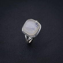 StarGems  Natural Moonstone Handmade 925 Sterling Silver Ring 5 F2516