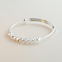 StarGems  Adjustable Taels of Sliver Minimalism Handmade 999 Sterling Silver Bangle Bracelet For Women Cb0151