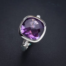 StarGems  Natural Amethyst Handmade 925 Sterling Silver Ring 6.75 E9284