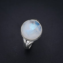 StarGems  Natural Moonstone Handmade 925 Sterling Silver Ring 9 F3078