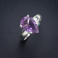 StarGems  Natural Amethyst Handmade 925 Sterling Silver Ring 7.5 E9210