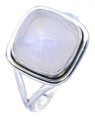 StarGems® Natural Moonstone Handmade 925 Sterling Silver Ring 5.75 F0663