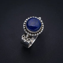 StarGems® Natural Lapis Lazuli Handmade 925 Sterling Silver Ring 9.25 F1810