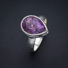 StarGems  Natural Amethyst Handmade 925 Sterling Silver Ring 7.75 F2831