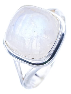 StarGems  Natural Moonstone Handmade 925 Sterling Silver Ring 5.25 F0674