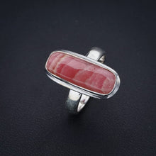 StarGems  Natural Rhodonite Handmade 925 Sterling Silver Ring 6.25 F0383