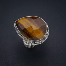 StarGems  Natural Tigers Eye Handmade 925 Sterling Silver Ring 5.75 F1887