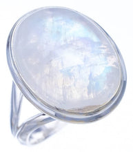 StarGems  Natural Moonstone Handmade 925 Sterling Silver Ring 11 F2705