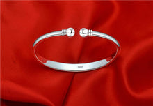 StarGems  Opening Polished Handmade 999 Sterling Silver Bangle Cuff Bracelet For Women Cb0093