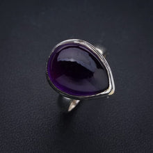 StarGems® Natural Amethyst Handmade 925 Sterling Silver Ring 6 E9177