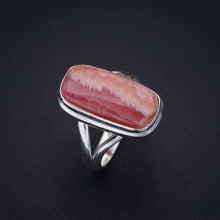 StarGems  Natural Rhodochrosite Handmade 925 Sterling Silver Ring 7 F1849