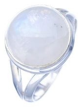 StarGems  Natural Moonstone Handmade 925 Sterling Silver Ring 8.75 F2571