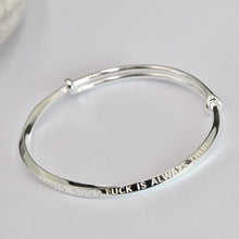 StarGems® Adjustable Simplism Handmade 999 Sterling Silver Bangle Bracelet For Women Cb0142