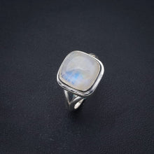 StarGems  Natural Moonstone Handmade 925 Sterling Silver Ring 5 F2555