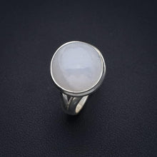 StarGems  Natural Moonstone Handmade 925 Sterling Silver Ring 6.25 F2750