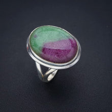 StarGems® Natural Ruby Zoisite Handmade 925 Sterling Silver Ring 7.75 F1318