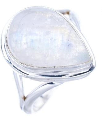 StarGems  Natural Moonstone Handmade 925 Sterling Silver Ring 5.75 F0648