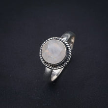 StarGems® Natural Moonstone Handmade 925 Sterling Silver Ring 9.75 F2536