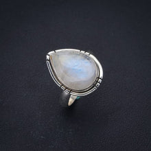 StarGems® Natural Moonstone Handmade 925 Sterling Silver Ring 5 F2590