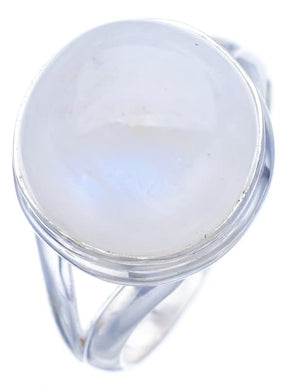 StarGems  Natural Moonstone Handmade 925 Sterling Silver Ring 7 F2540