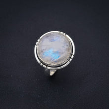 StarGems  Natural Moonstone Handmade 925 Sterling Silver Ring 4.75 F2503