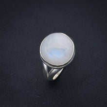 StarGems  Natural Moonstone Handmade 925 Sterling Silver Ring 7 F2540