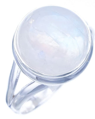 StarGems  Natural Moonstone Handmade 925 Sterling Silver Ring 8.75 F2707