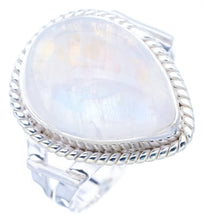 StarGems  Natural Moonstone Handmade 925 Sterling Silver Ring 9.75 F0707