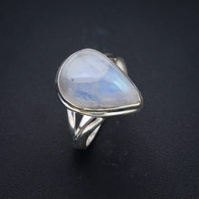 StarGems  Natural Moonstone Handmade 925 Sterling Silver Ring 9.75 F0660