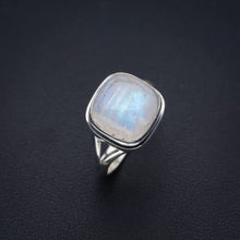 StarGems  Natural Moonstone Handmade 925 Sterling Silver Ring 5.25 F0674