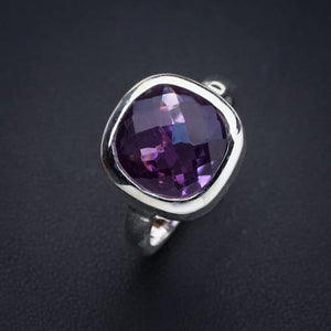 StarGems  Natural Amethyst Handmade 925 Sterling Silver Ring 7.5 E9237