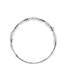 StarGems  Adjustable Carved Peony Flowers Handmade 999 Sterling Silver Bangle Bracelet For Women Cb0138