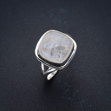 StarGems® Natural Moonstone Handmade 925 Sterling Silver Ring 5 F0644